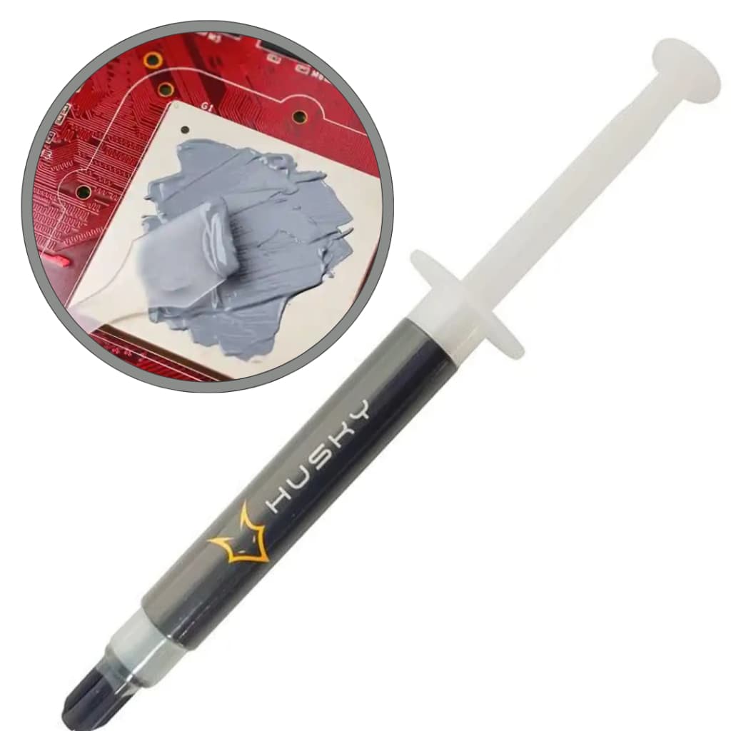 Pasta Térmica 5 Gramas 5W/mk com Espátula Husky Glaze Seringa