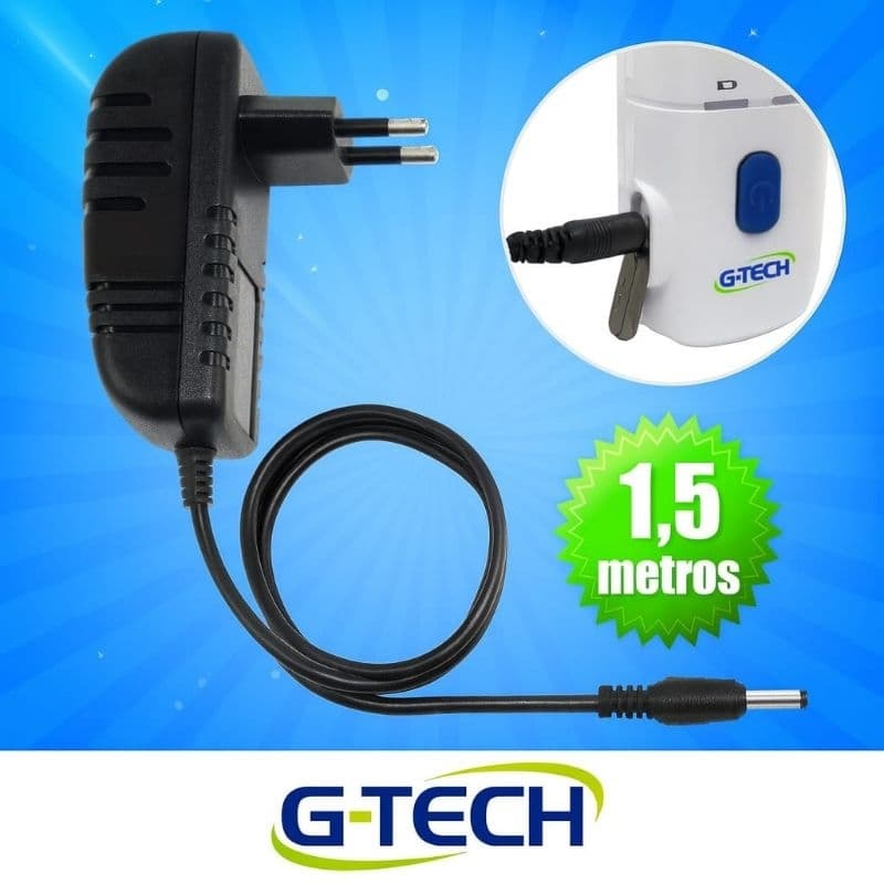 Fonte Compatível Nebulizador Portátil G-Tech Nebmesh 1 - 2 / Nebzmart/ Multilaser/ Mateliz 5v - Pino Agulha
