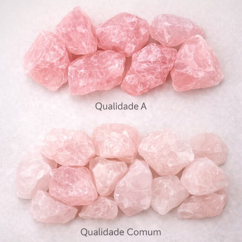 Quartzo Rosa Cristal Bruto Pedra Natural