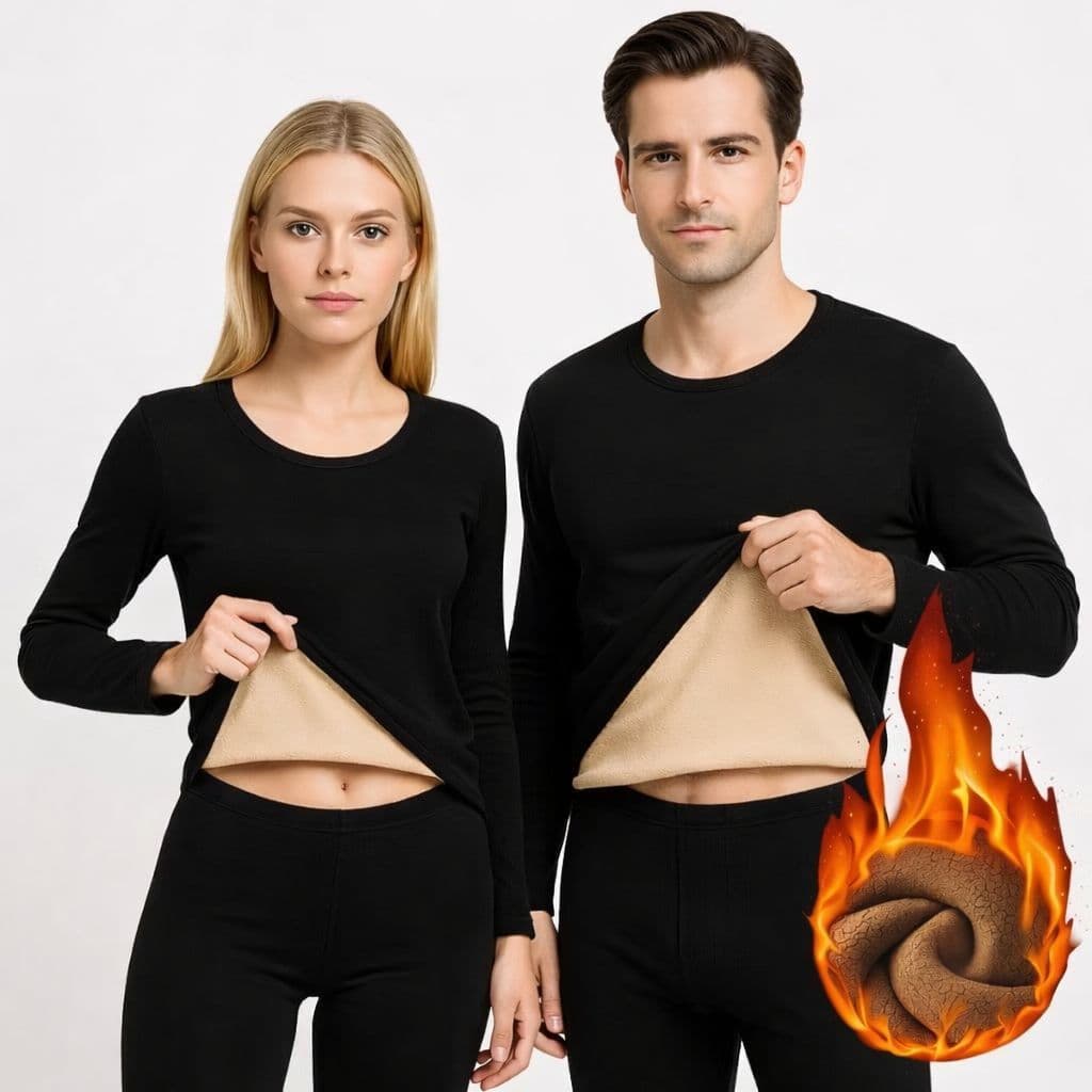 Blusa Segunda Pele Térmica Quente Forrada Plus Moda Masculina Para Inverno Frio Conforto