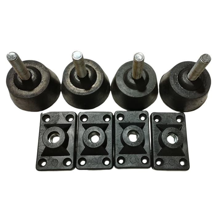 kit 4 pés nivelador emborrachado para mesa de bilhar / sinuca