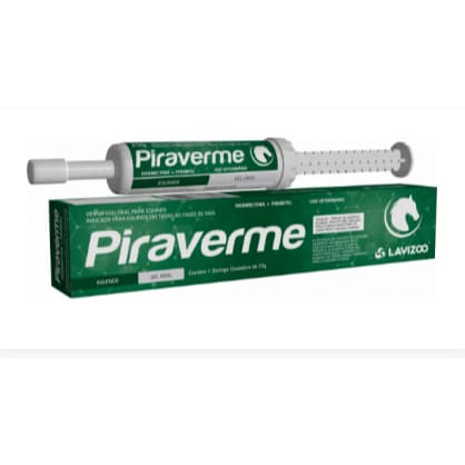 Piraverme Gel Oral Lavizoo 25g Vermifugo Para Equinos