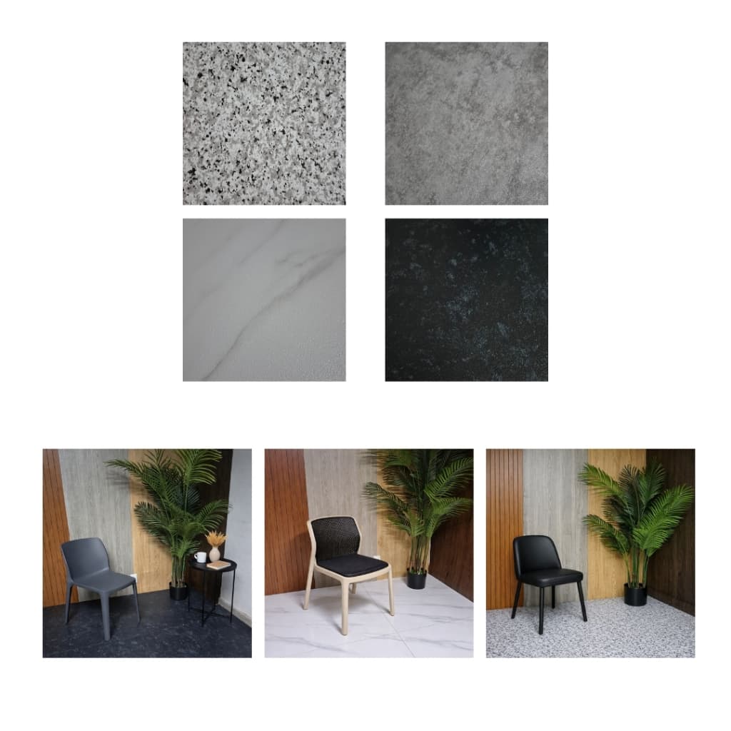 Piso Pvc Autocolante Adesivo 80cm X 80cm 2mm Espessura - 0,64m² - 1un