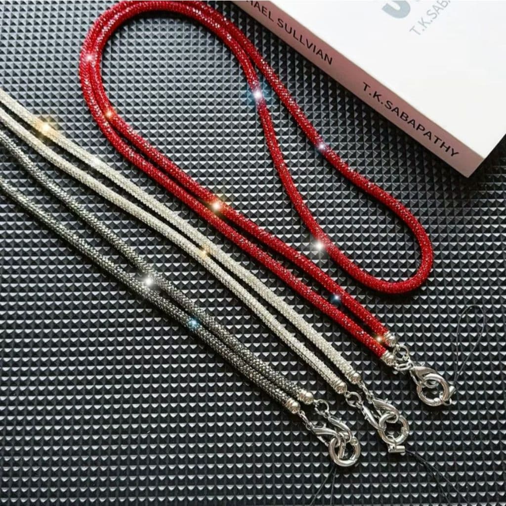 Cordão Antiqueda Para Celular Brilhoso - Alça para Celular antifurto da Moda