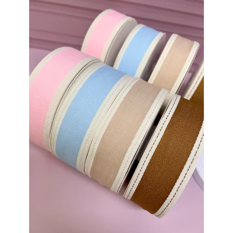 FITA PESPONTADA CADARÇO 38MM CAND COLORS