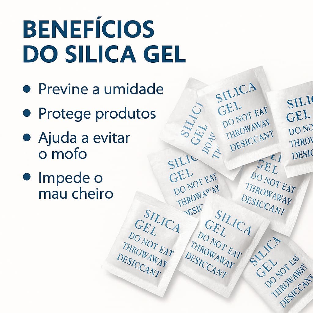 400 sachês de 1g de Sílica Gel Antiumidade | Absorvente de Umidade | Proteção Contra Mofo | Não Tóxico