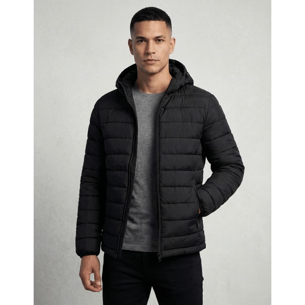 Jaqueta Bobojaco Puffer Impermeável Blusa Frio Corta Vento Gominho Capuz Bolso Interno Bomber Luxo