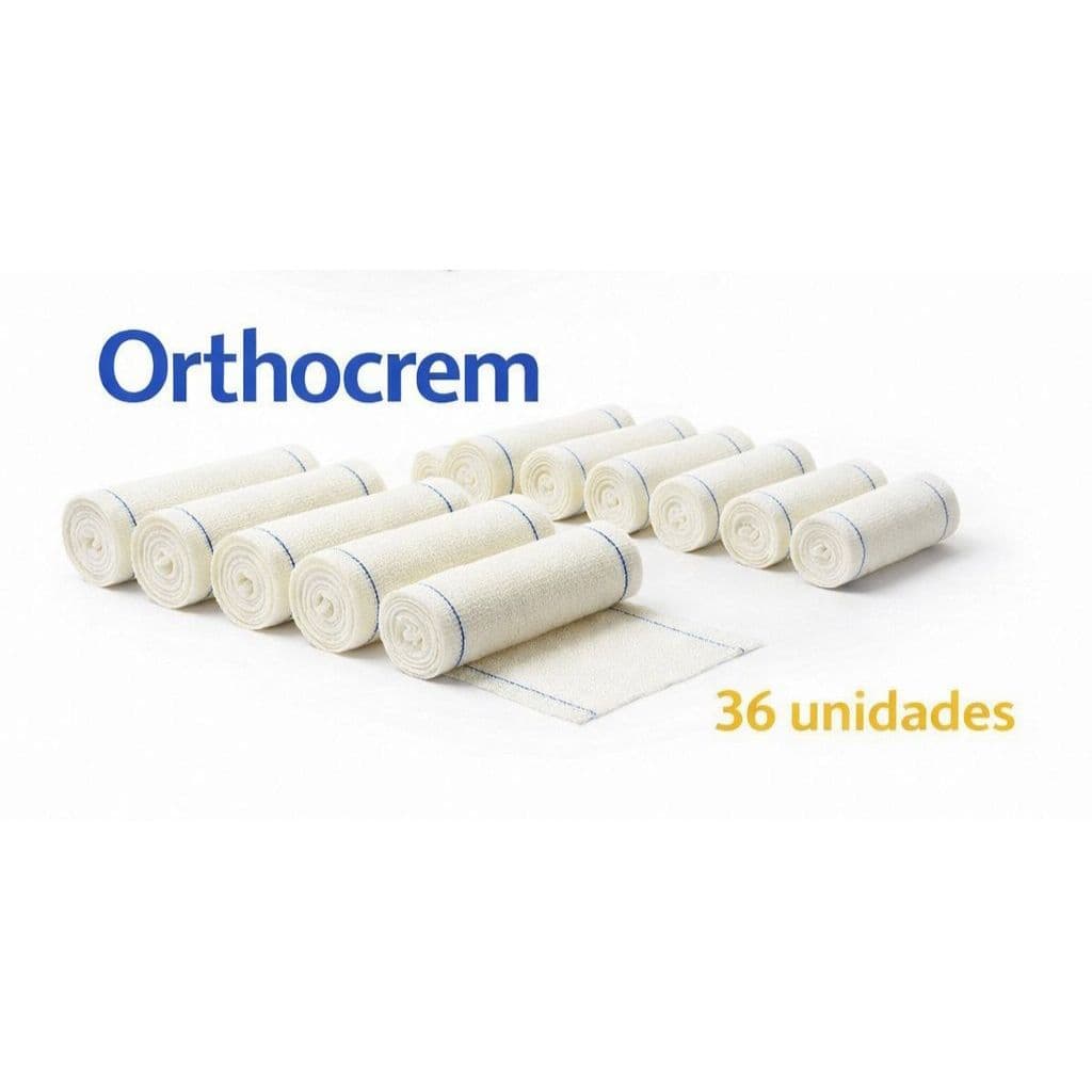 Kit 36un Atadura Crepom Crepe Curativo 10 cm x 180M Alta Qualidade Absorção Elasticidade