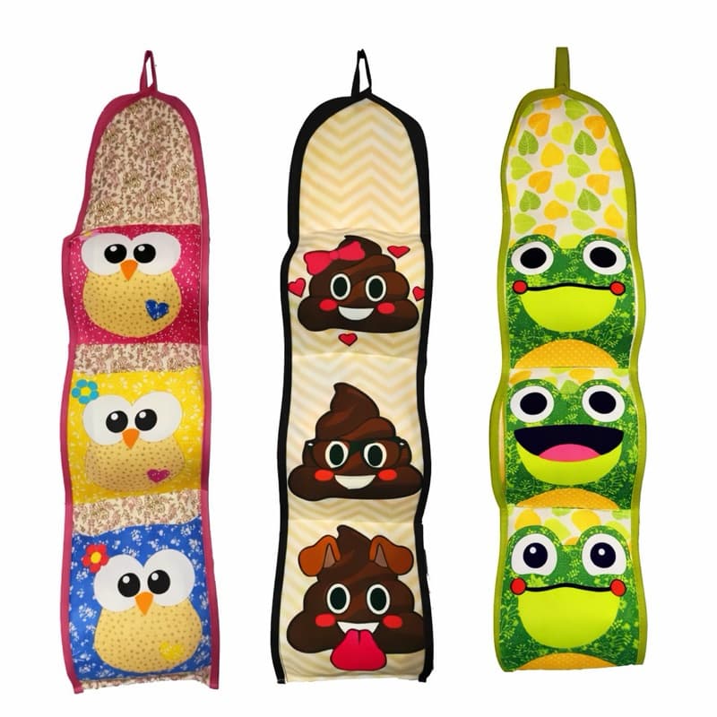 Porta Papel Higiênico Estampado Banheiro Decoração (Para 3 Rolos de 60mts)