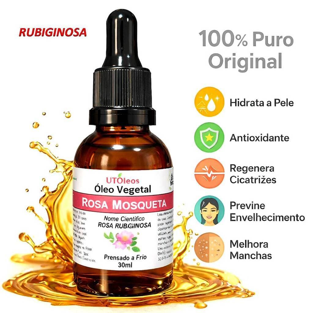 rosa mosqueta 100% puro óleo facial clareador