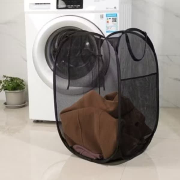 40x40x70cm Cesto De Brinquedos Organizador Preto Cesto De Roupa Suja Dobráve