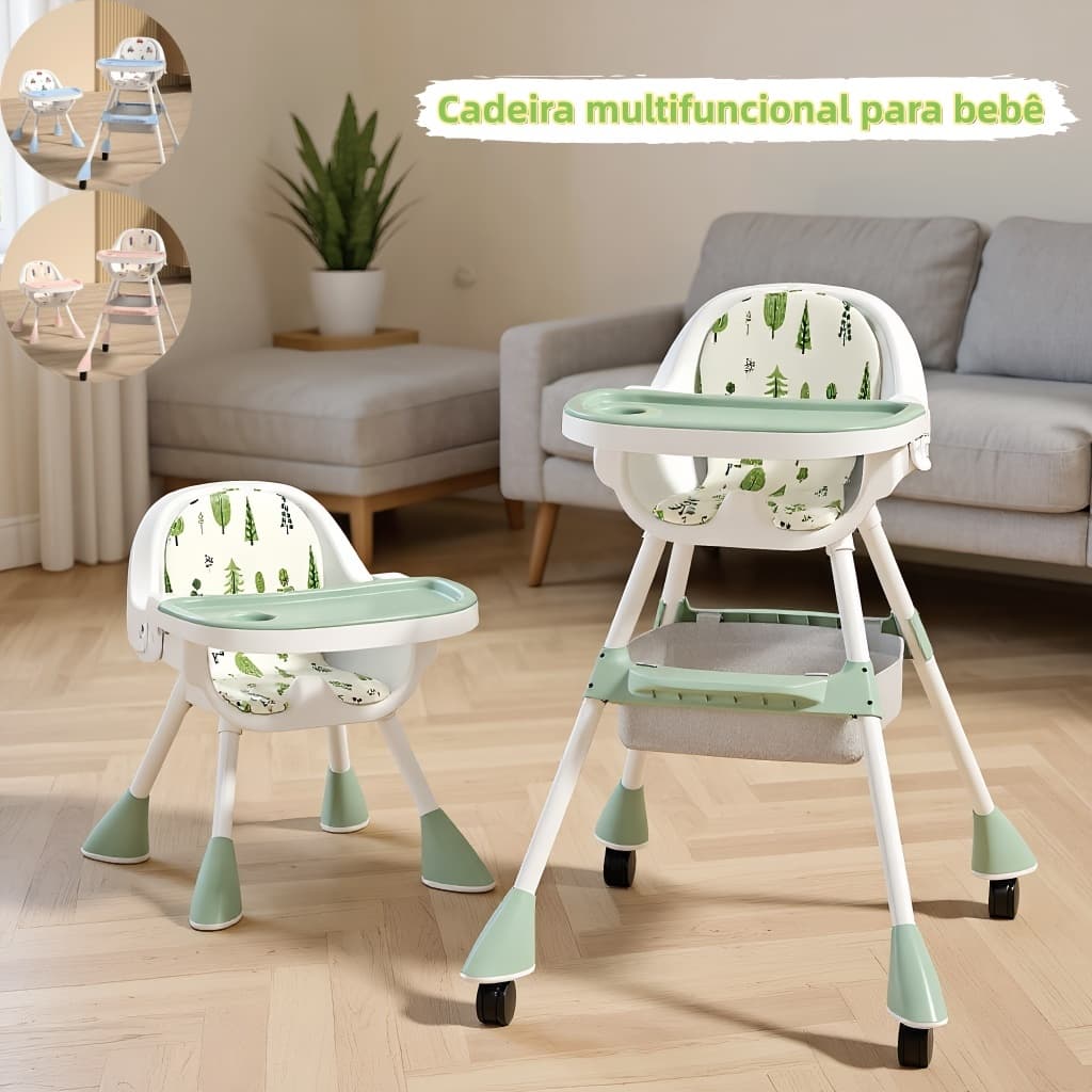 Cadeira de refeição para bebé jantar cadeira de bebé multifunções assento portátil para casa