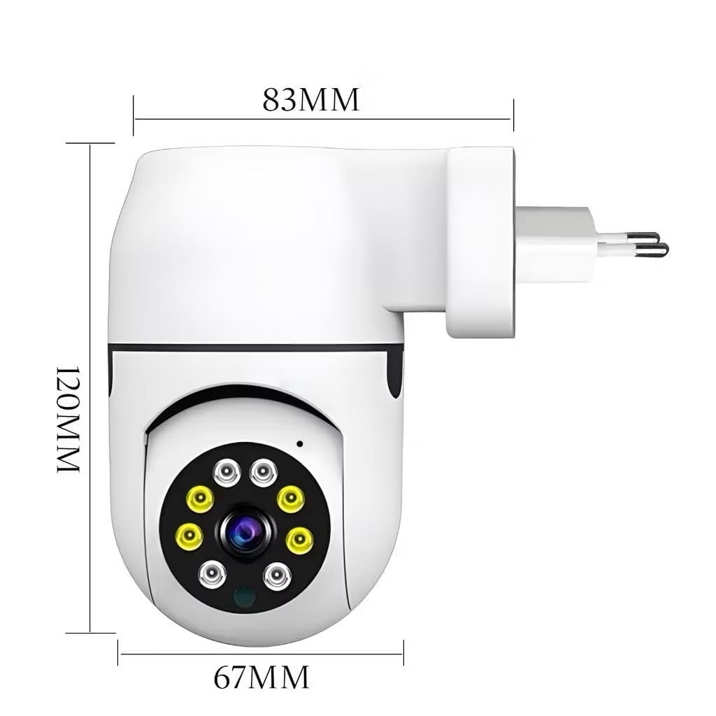Câmera Tomada Wi-fi facilidade na instalação - Ambiente interno App Yoosee
