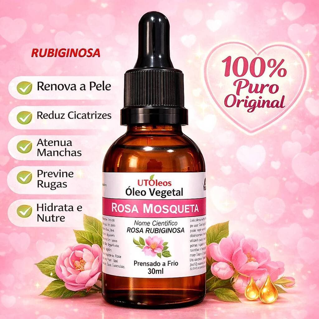 Óleo Vegetal De Rosa Mosqueta RUBIGINOSA 30ml Linhas de Expressão