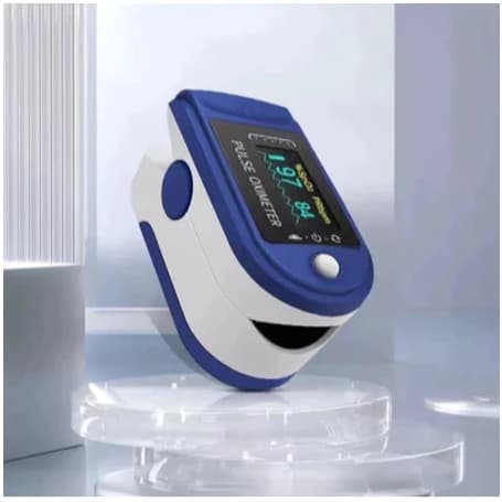 KIT 1/2 Oxímetros de Dedo de Pulso Digital Batimento Cardíaco Monitor de Frequência-ANG