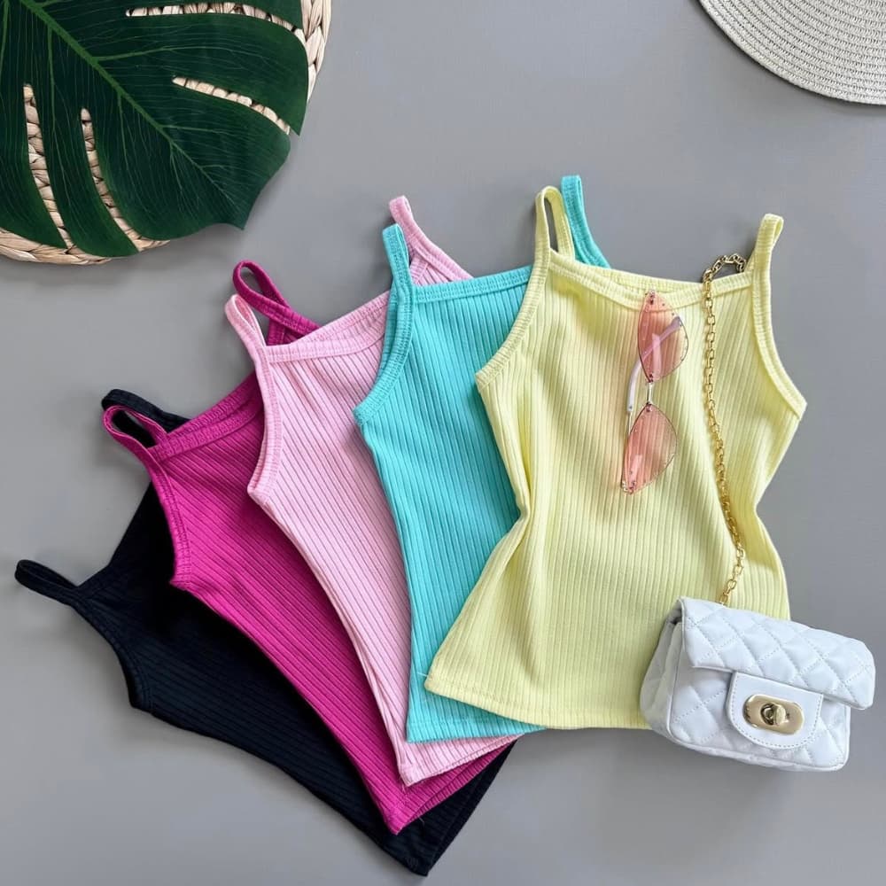 Kit 3 Blusinha Feminina T shirt Canelada Infantil Camisetas Tshirt Feminina Menina Moda Bloguerinha