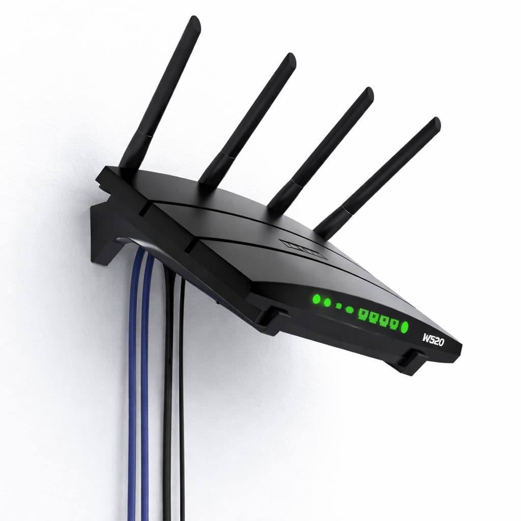 Suporte Roteador Receptor Wi-fi De Parede Universal