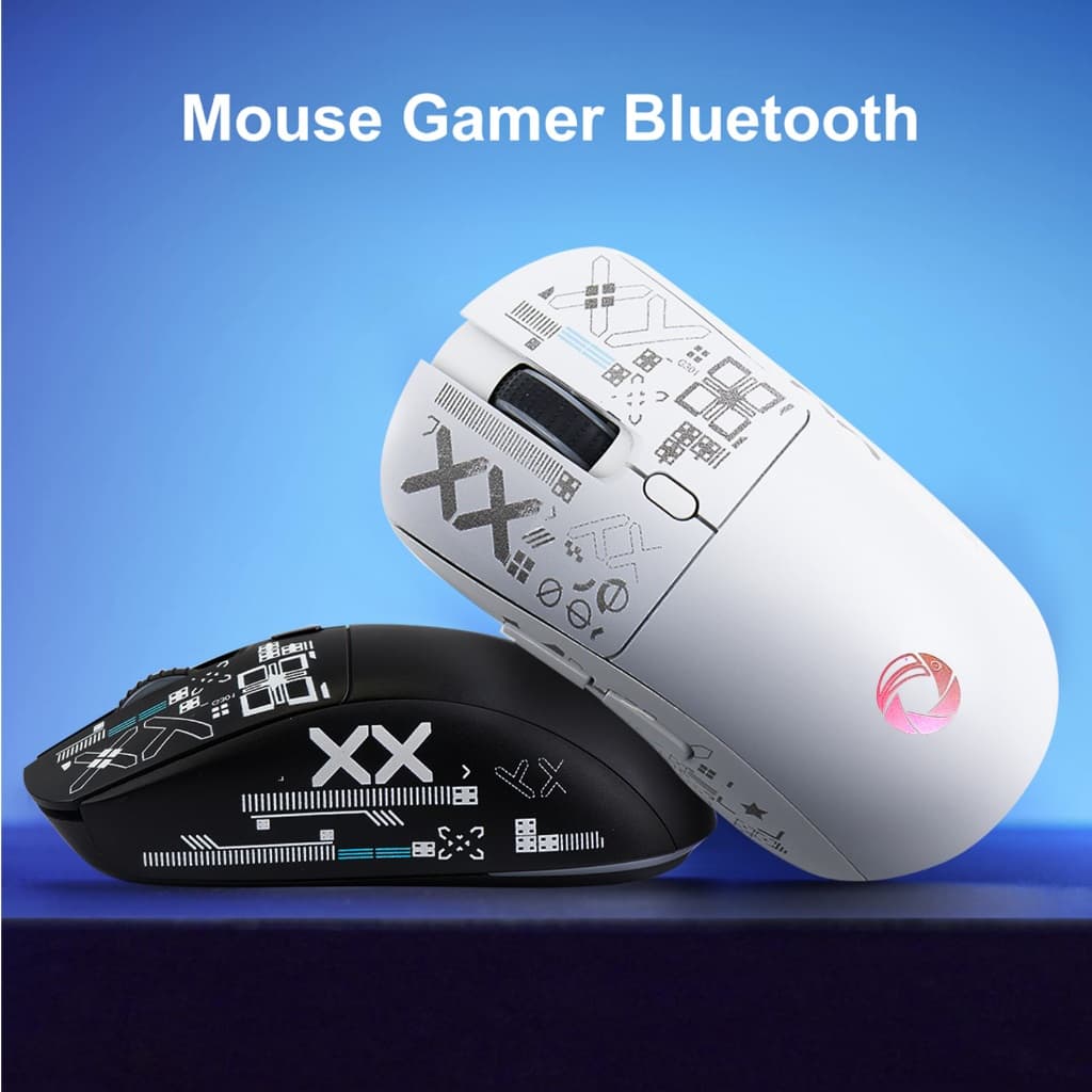 Uniwity Mouse Sem Fio Recarregável com Bluetooth, RGB e Design Ergonômico – Conforto e Estilo