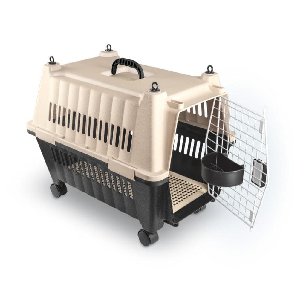 Caixa De Transporte Pet Para Cães Gatos N4 Com Rodinhas Super Resistente Premium