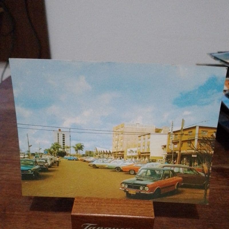 Cartão Postal Antigo - Cascavel  PR - Avenida Brasil