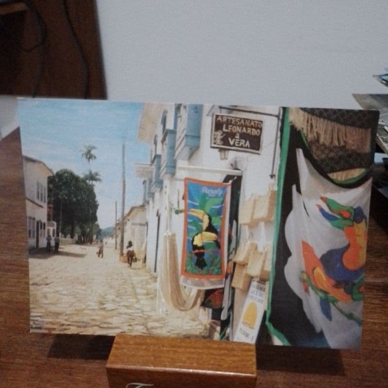 Cartão Postal Antigo - Antiga rua da cadeia - Paraty RJ