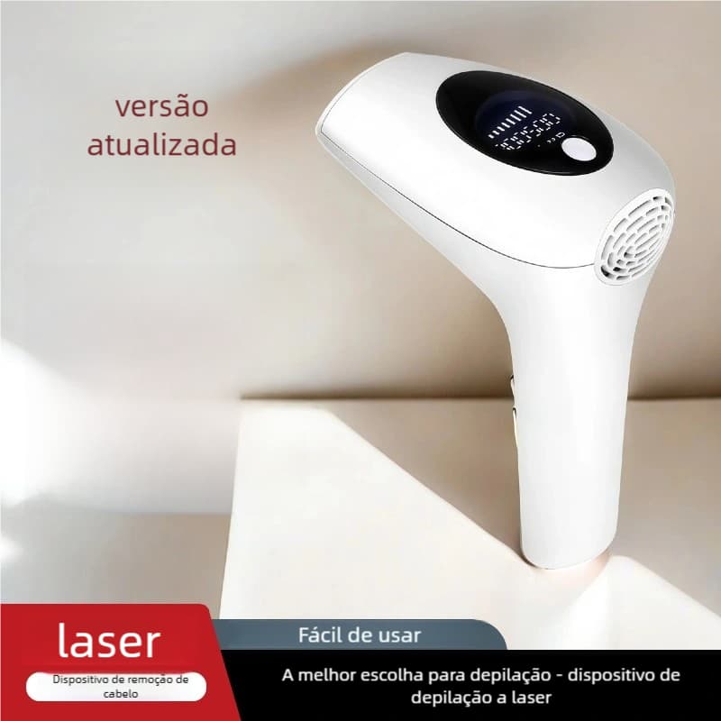 Depilador Laser 900 Mil Pulsos Portátil - Depilação Facial e Corporal Doméstica