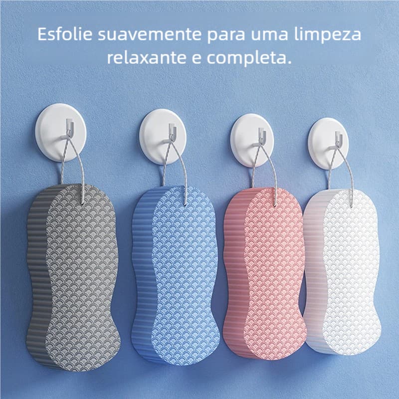 Esponja Esfoliante Macia Esfoliante Corporal Ducha Limpador De Pele Removedor