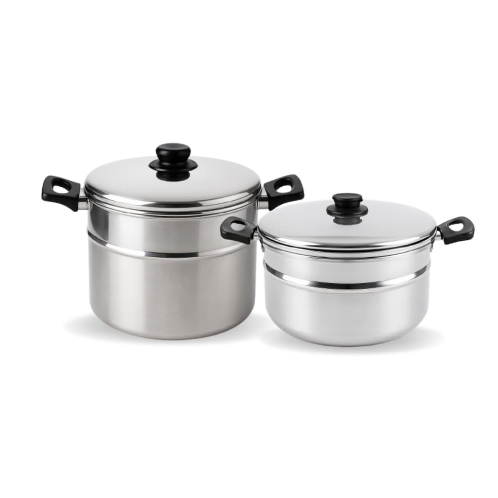 Panela Forma de Pudim Banho Maria com alça e tampa(nº 18, 20 e 22), em Alumínio Polido, Motta Alumínios