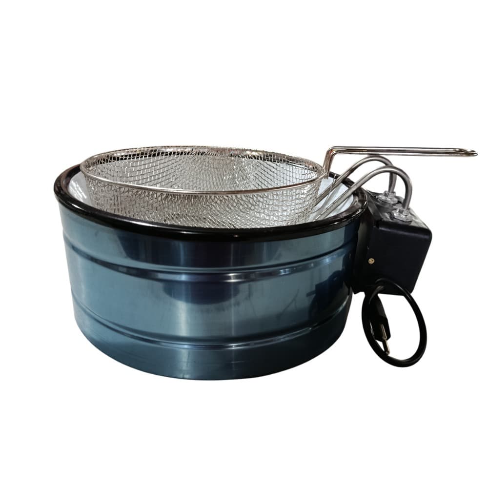 Fritadeira elétrica industrial e domestica esmaltada INOX 3,5 litros 220v one001