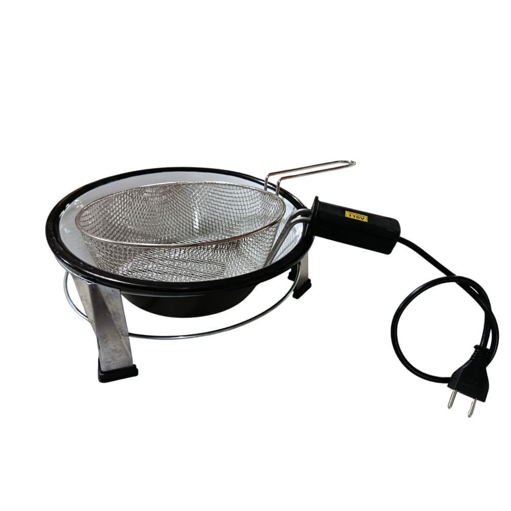 Fritadeira Elétrica 3,5 litros Esmaltado 220v Aramado Bipartido