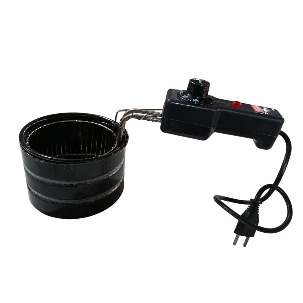 FRITADEIRA 1 LITRO C/ESMALTE CONTROLE TERMOSTATO PRÁTICO 220V Batata Coxinha Frango Pastel