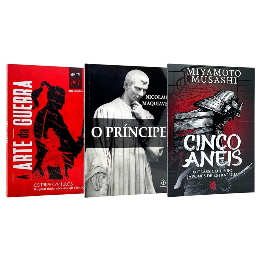 Kit A Arte Da Guerra + O Principe + O Livro Dos Cinco Anéis - 3 Livros Físicos
