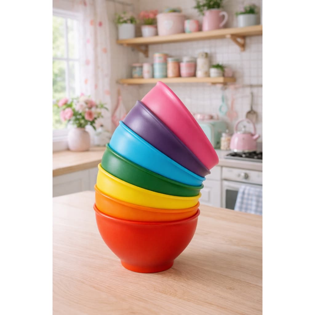 Kit Potes 800ml Tigelas Cumbucas Bowls Plástico Açaí Sorvete Doce Salgado Bool Pote