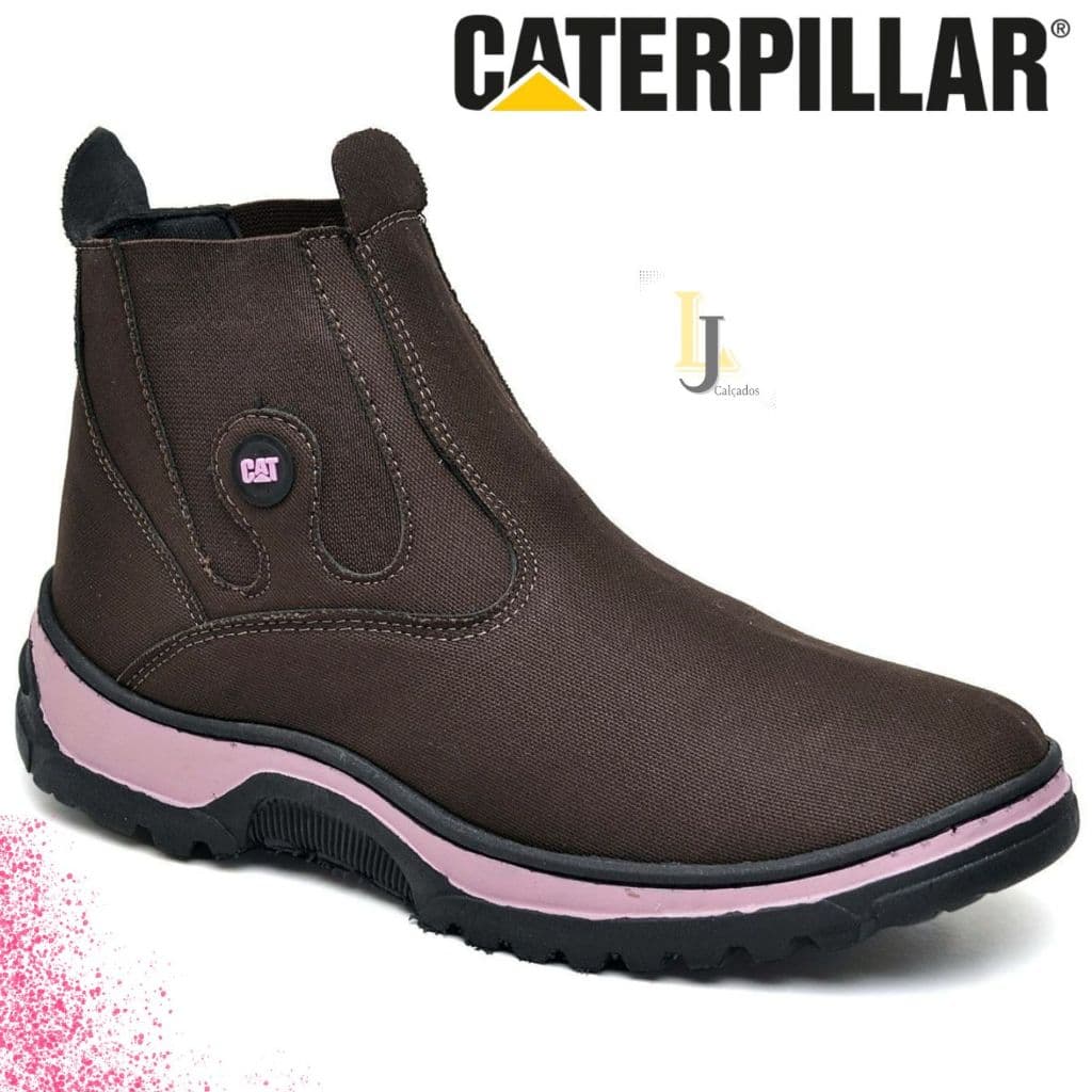 Bota Caterpillar Feminina Texana Botina Calce Facil Ofert