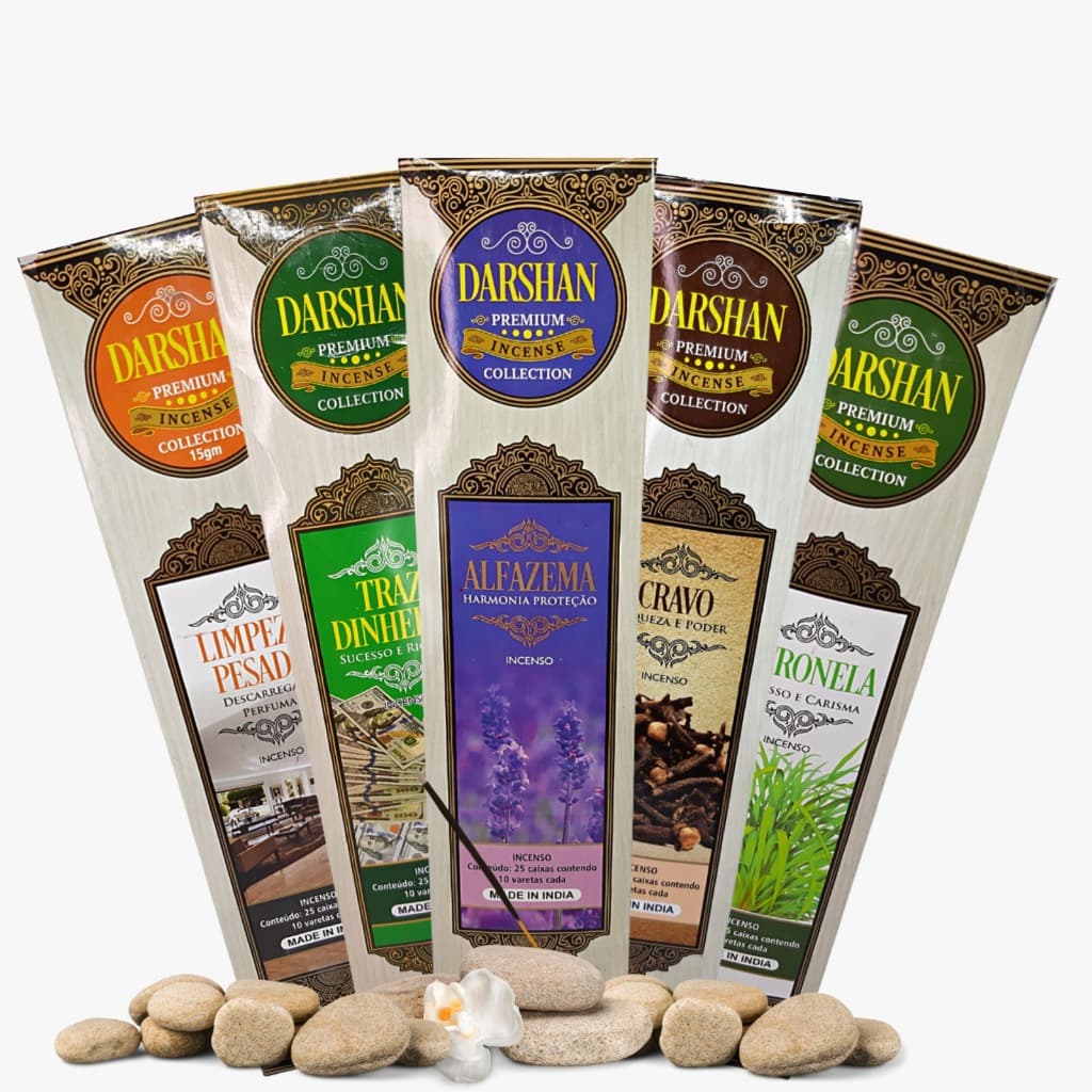 Incenso Darshan Premium Varios Aromas