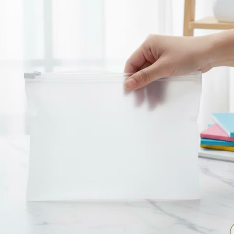 10 unidades de estojo transparente, porta treco plástico zip lock 23x14cm, saco ziplock resistente