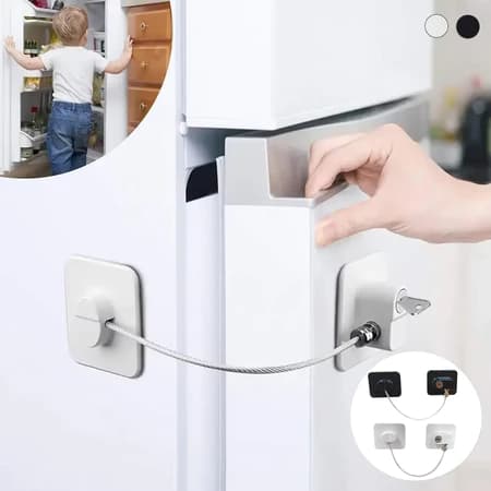 Trava De Segurança Com Chave Para Portas Geladeira Armários janelas