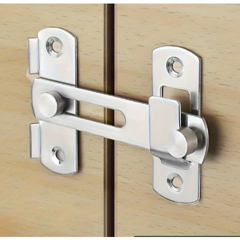 Trava Tranca Angular  L90º  E RETO  Graus Canto Janela Fechadura Porta Fecho Segurança Ladrão Casa Apartamento