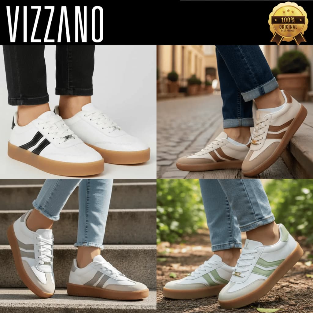 Tênis Sneaker Feminino Vizzano Flatform Casual Street Confortável Leve Macio Dia a Dia Original