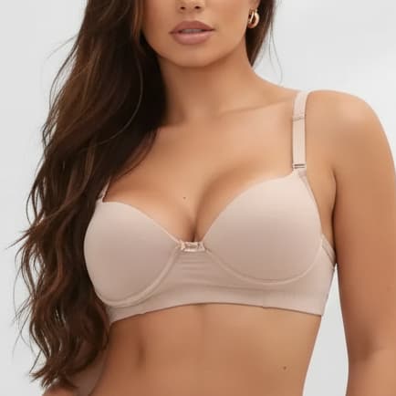 Sutiã Feminino Básico De Microfibra Com Bojo e Alças Ajustáveis / Sutian Liso Confortável Versátil