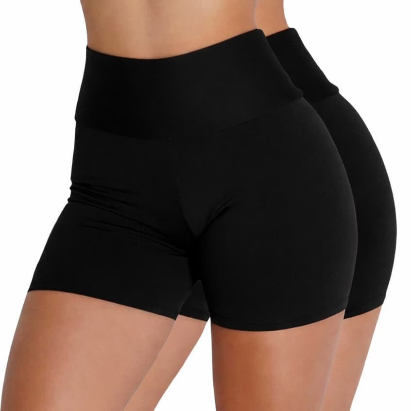 Shorts Legging Feminino Esportivo Cintura Alta Conforto e Estilo para Treino e Dia a Dia