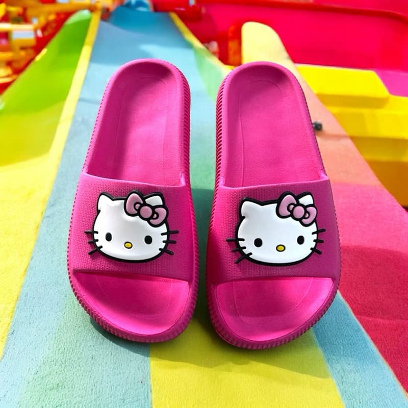 Chinelo Sandália Nuvem Slide Hello Adulto Infantil Kitty Leve Confortável Promoção Barato