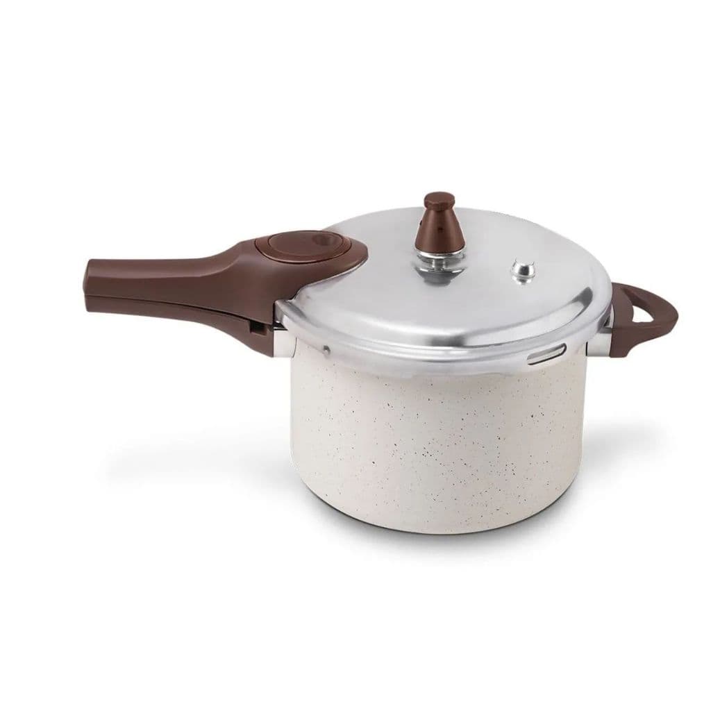 Panela de Pressão Com Indução Brinox Pressure 4,2 L - 20x14,5 cm Vanilla