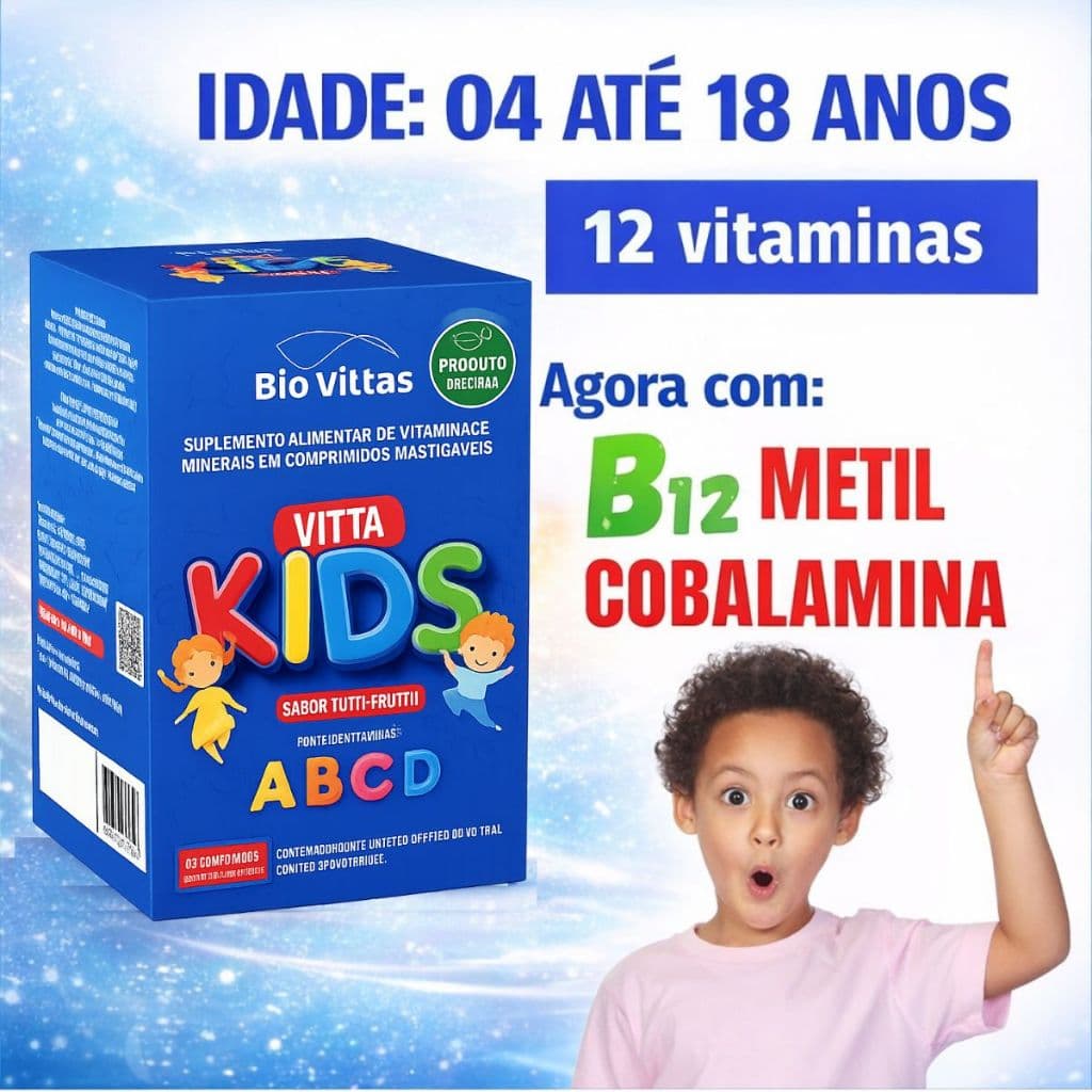Vitta Kids Multivitaminico Mastigável Saúde Completa de A-Z