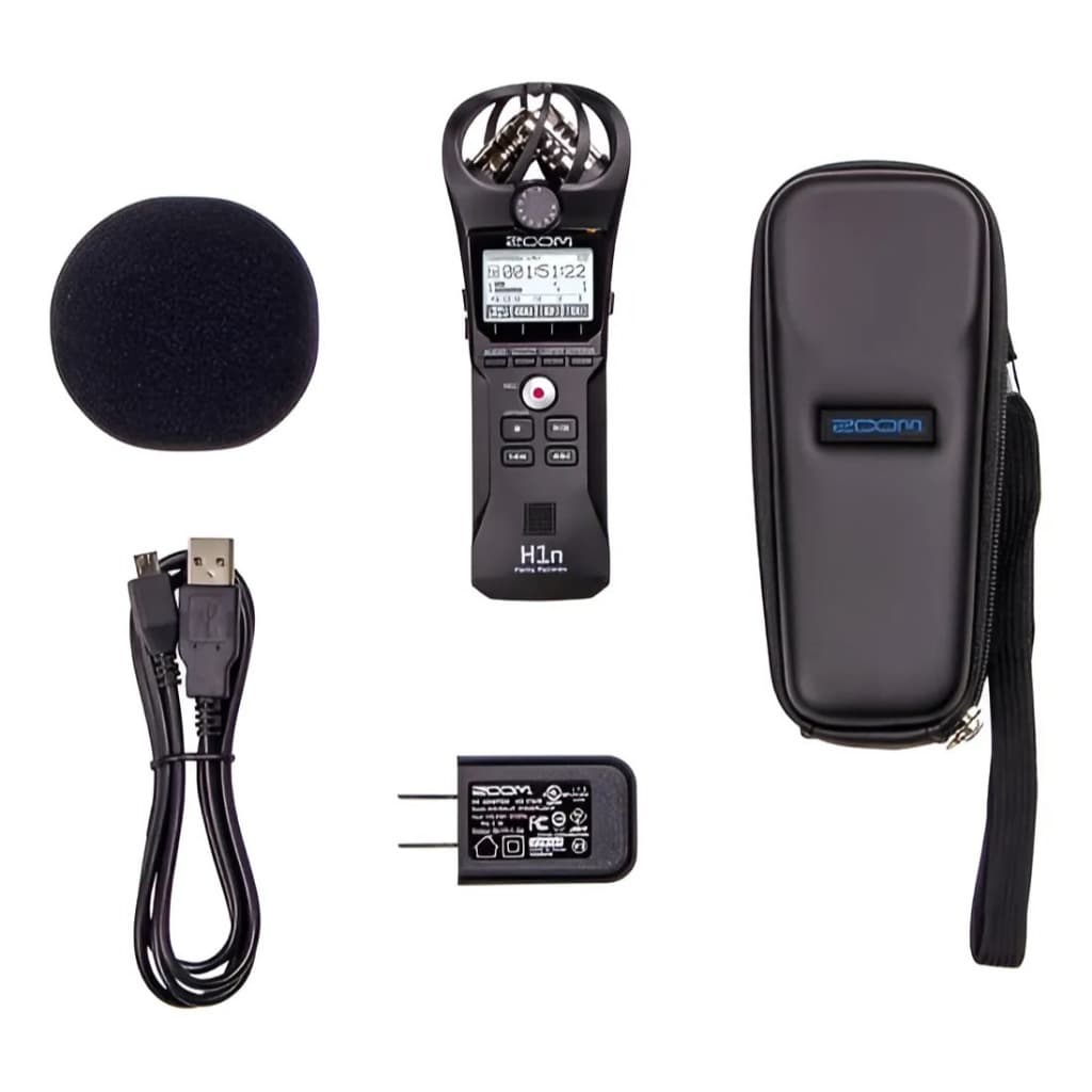 Gravador Digital Portátil Zoom H1n-vp Com Cabo Usb, Case