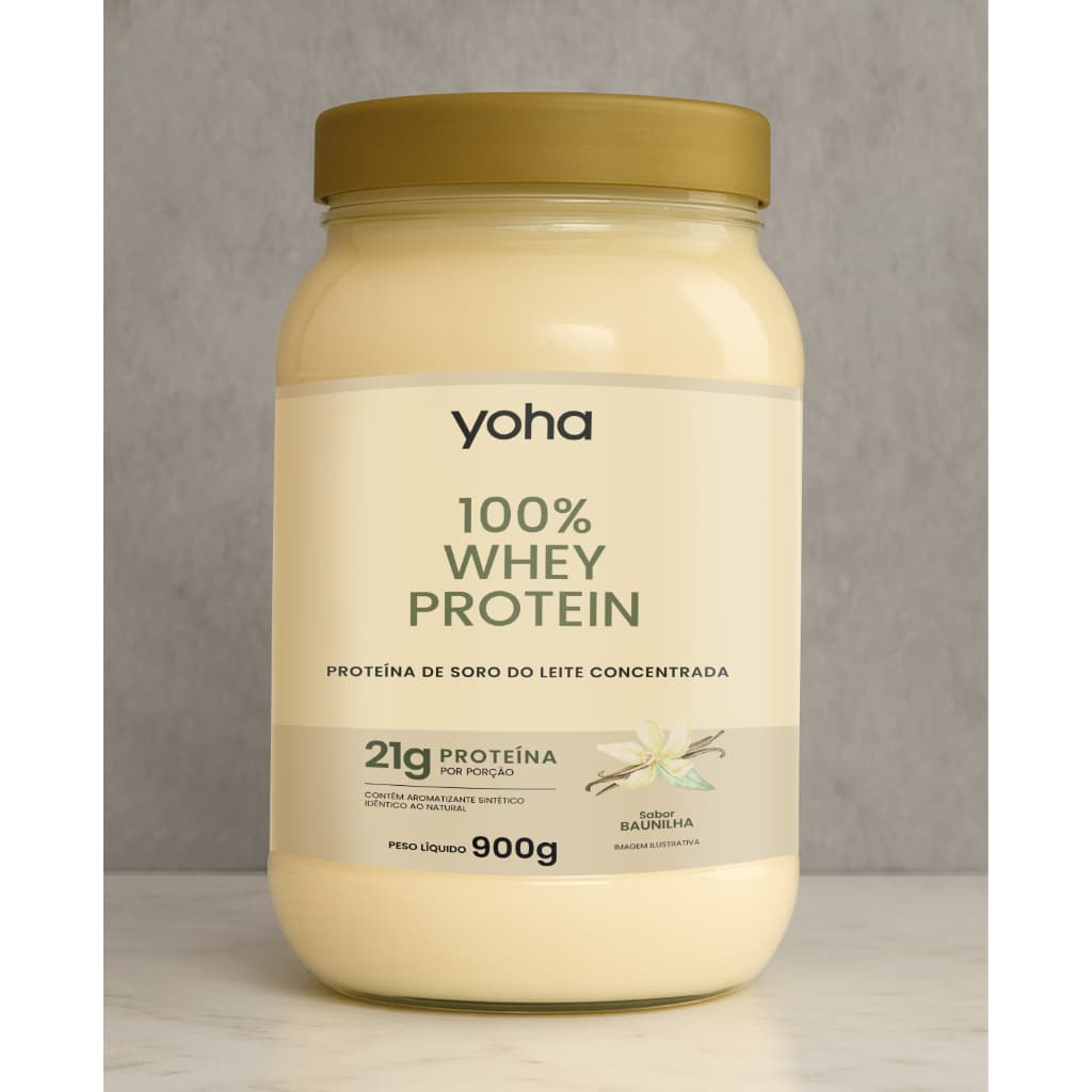 Whey Protein 100% 900g Sabores - Yoha
