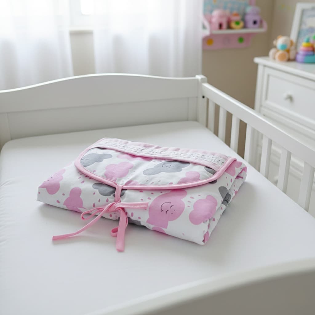 Trocador de Fraldas  Portátil e Dobrável com Base Impermeável