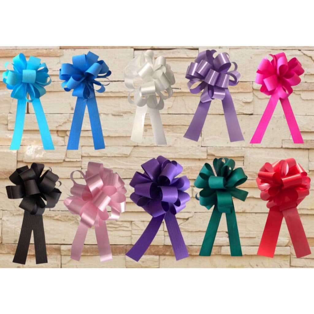 Laço bola para Cestas, Kits e Presentes, Diversas Cores/Sortidas - Kit com 10 unidades CORES DIVERSAS