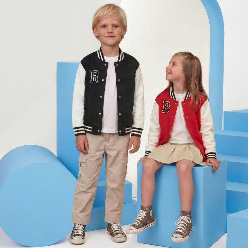 Jaqueta Bomber Infantil Estilo College