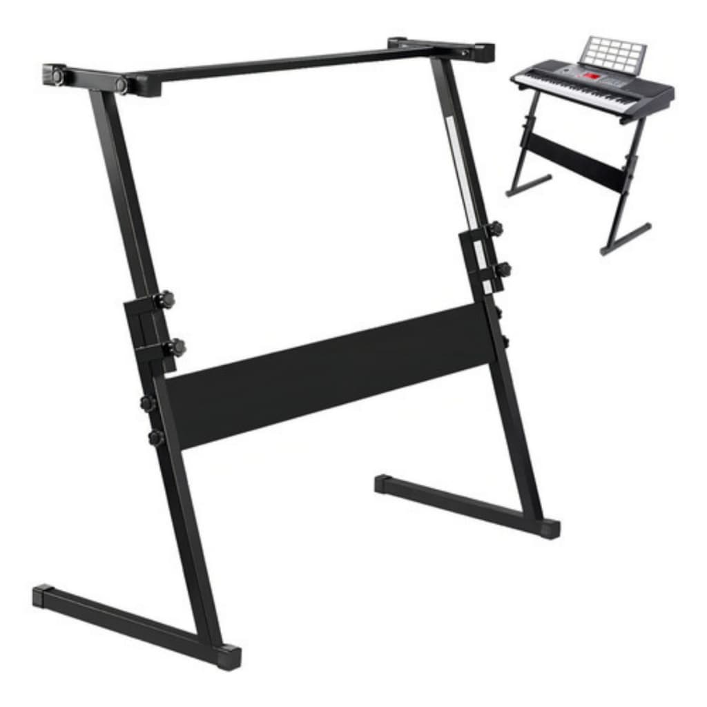 Suporte de Teclado em Z Musical Rack Estante Apoio Piano Pedestal Resistente Forte